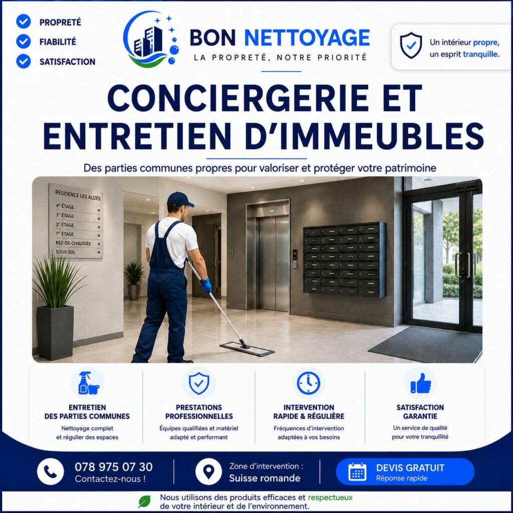conciergerie et entretien d'immeubles